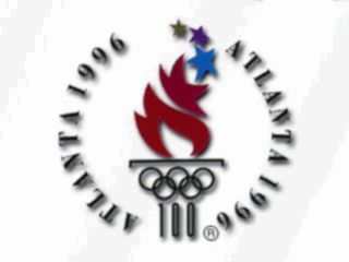 Olympic Summer Games Atlanta 96 title screen for Playstation